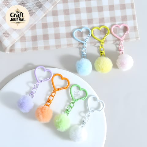 Pom Pom Love Keychain