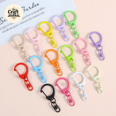 Colorful Swivel Clasp D-Shape