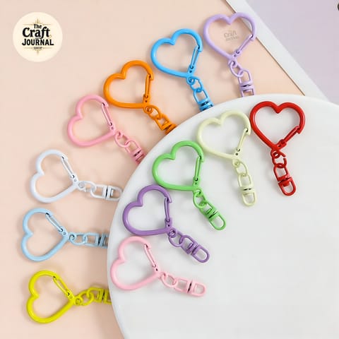 Colorful Swivel Clasp Love Shape