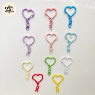 Colorful Swivel Clasp Love Shape 3