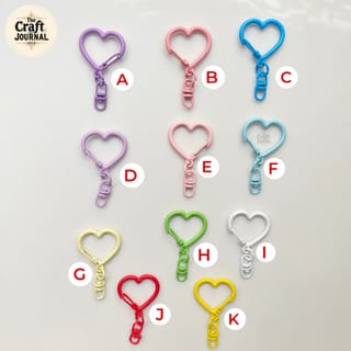 Colorful Swivel Clasp Love Shape 4