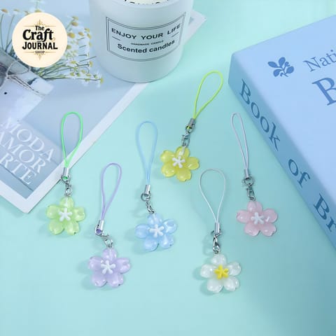 Glossy Sakura Flower Phone Charm