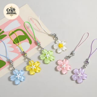 Glossy Sakura Flower Phone Charm 2