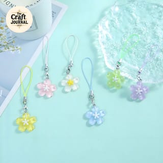 Glossy Sakura Flower Phone Charm 3