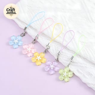 Glossy Sakura Flower Phone Charm 4