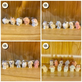 Fuzzy Flocked Puppy Dog Charm 3