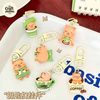 Capybara Coffee Keychain 4