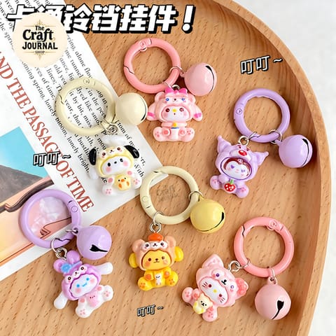 Sanrio Cartoon Bell Keychain