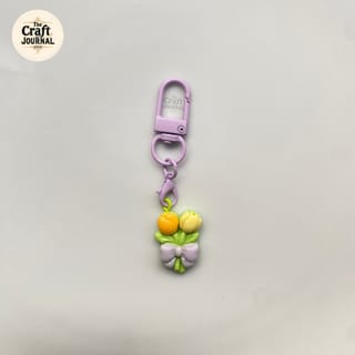 Blooming Tulip Bouquet Keychain 2