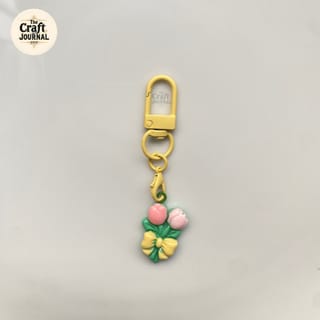 Blooming Tulip Bouquet Keychain 5