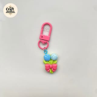 Blooming Tulip Bouquet Keychain 5