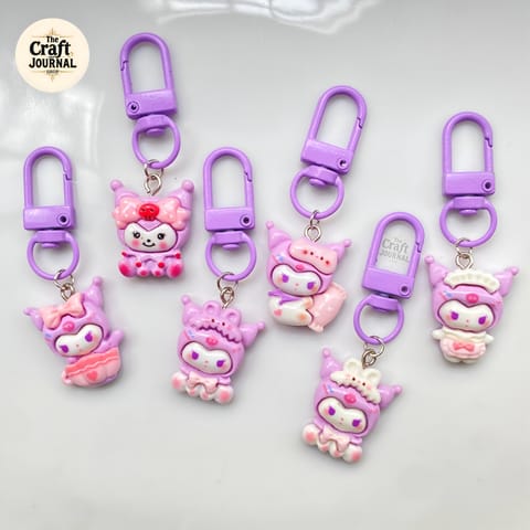 Purple Kuromi Keychain