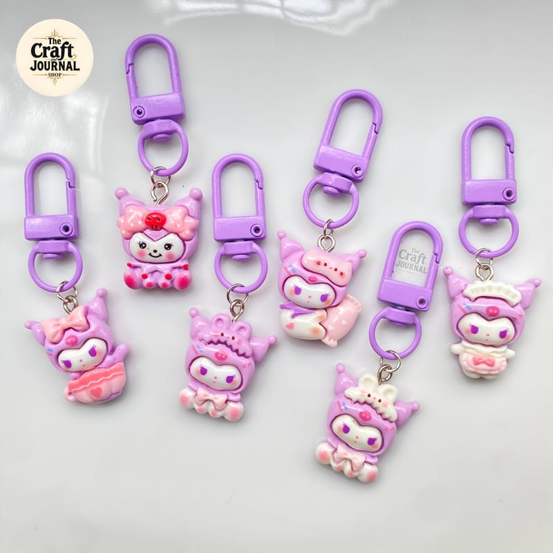 Purple Kuromi Keychain