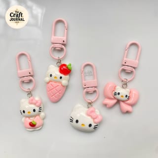 Hello Kitty Bow Keychain 3