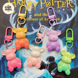 Gradient Teddy Bear Keychain 3