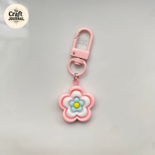 Pastel Daisy Bouquet Keychain 4