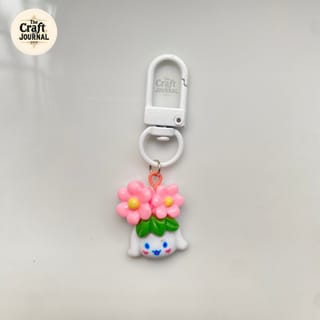 Mini Flower Pot Charm Keychain 4