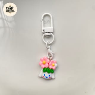 Mini Flower Pot Charm Keychain 3
