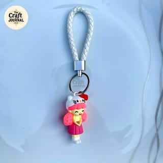 Cute Doll Braided Keychain 3