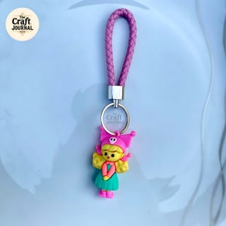 Cute Doll Braided Keychain 4
