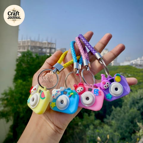 Cute Camera Braided Keychain