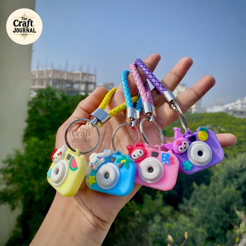 Cute Camera Braided Keychain