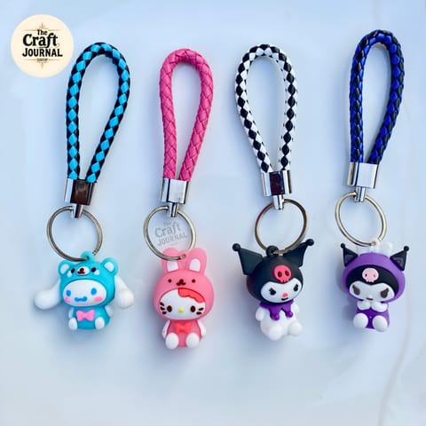 Sanrio Character Braided Keychain
