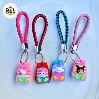 Backpack Sanrio Character Braided Keychain 1