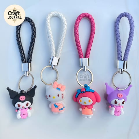 Sanrio Character Braided Keychain