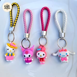 Sanrio Character Braided Keychain 1