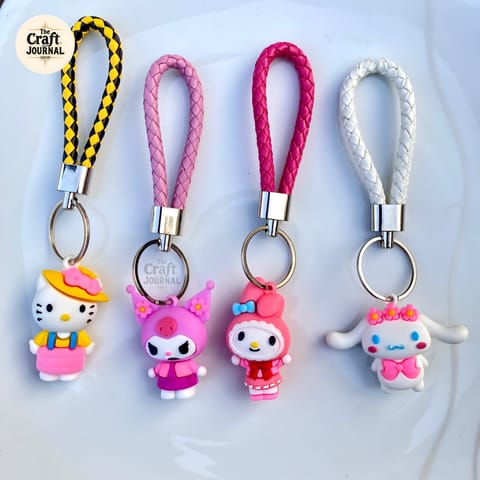 Sanrio Character Braided Keychain