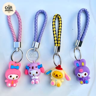 Sanrio Character Braided Keychain 2
