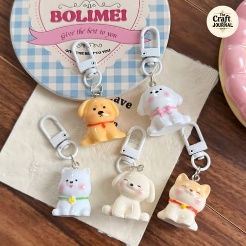Cute Puppy Keychain