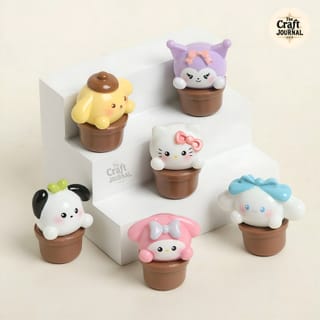 Kawaii Cartoon Mini Planter Figurine 3
