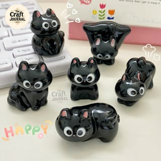 Black Cat Figurine 3