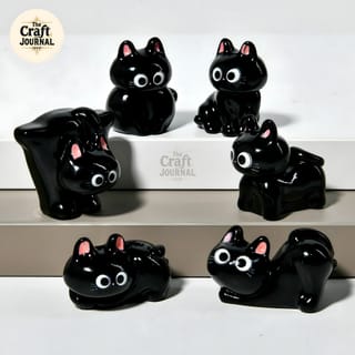 Black Cat Figurine 4