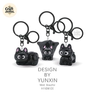 Black Cat Keychain 1