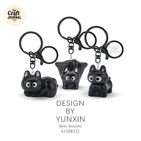 Black Cat Keychain