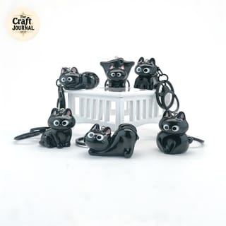 Black Cat Keychain 2