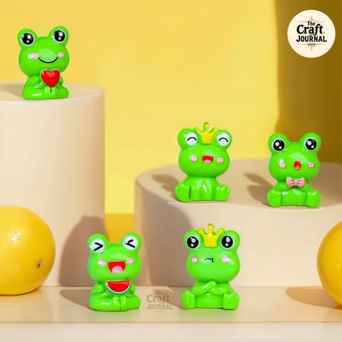 Green Frog Mini Figurine