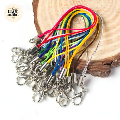 Colorful Cord Phone Strap with Lobster Clasp Lanyard