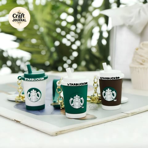 Starbucks Silicone Coffee Cup Keychain