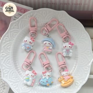 Cartoon Kitty Keychain 2