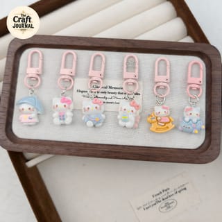 Cartoon Kitty Keychain 3