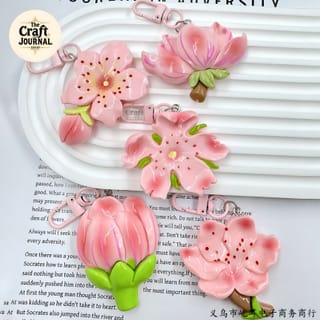 Elegant Floral Keychain 4