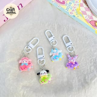 Sanrio Cartoon Car Keychain 3
