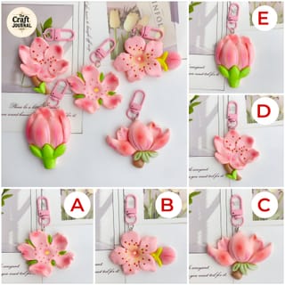 Elegant Floral Keychain 5