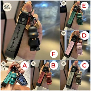 Cute Teddy Bear Strap Keychain 5