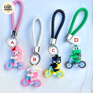 Cycle Cartoon Braided Keychain 3