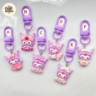 Purple Kuromi Keychain 4
